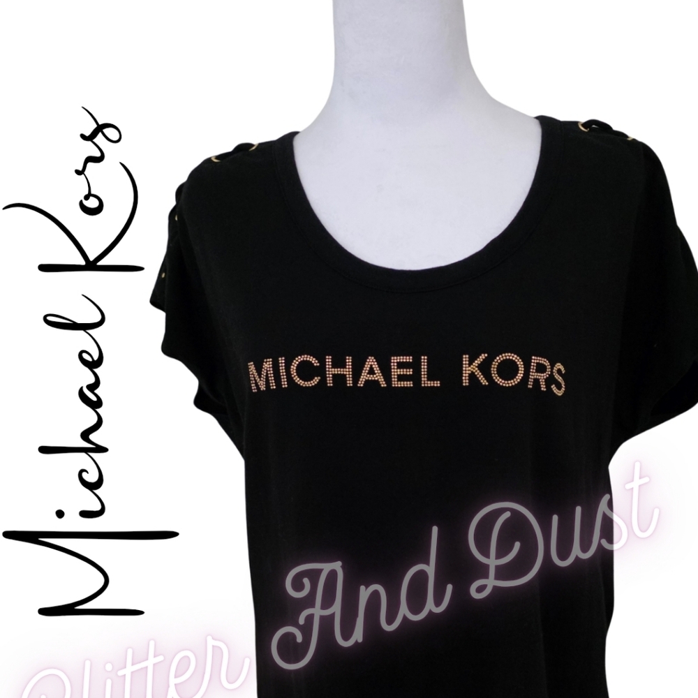 Michael Kors Studded Logo Top